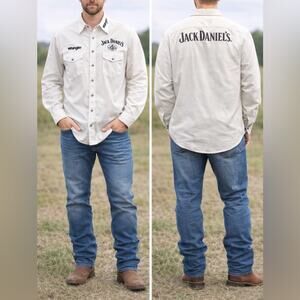 Wrangler Cream Casual Button Down Shirt